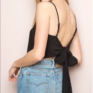 Brandy Melville Black “Berit” Tie Back